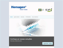 Tablet Screenshot of hemagen.com.br